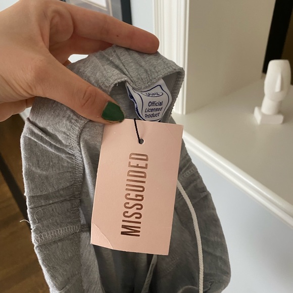 MISSGUIDED X FORD Collection Grey Biker Shorts womens size 6 Brand New - Picture 4 of 11